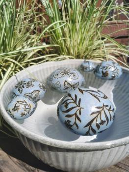 Schwimmkugel 2er Set hellbau klein